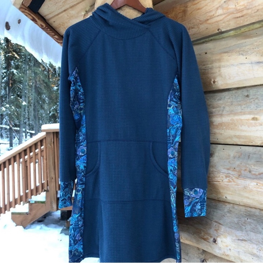 Youer Grid Fleece Dress